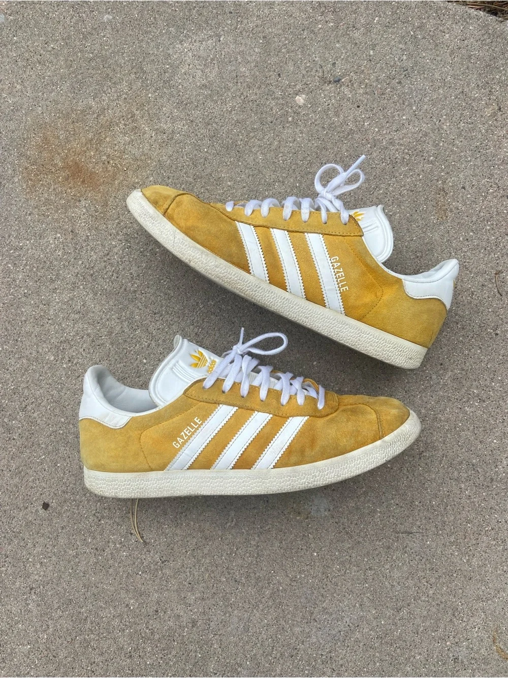 adidas Gazelle Suede Sneakers - Yellow/White - Men
